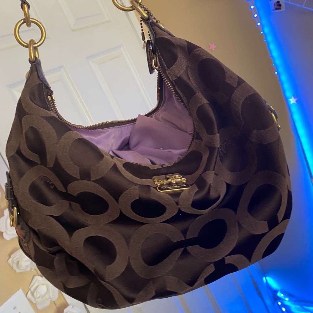brown coach purse